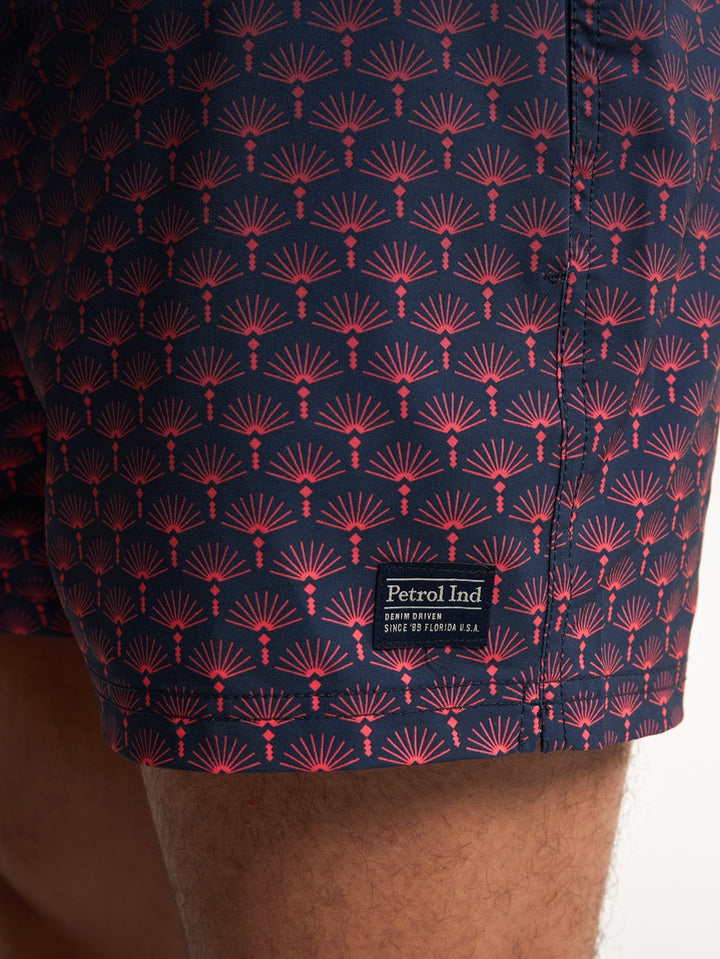 Men Swimshort - Blauw Dessin