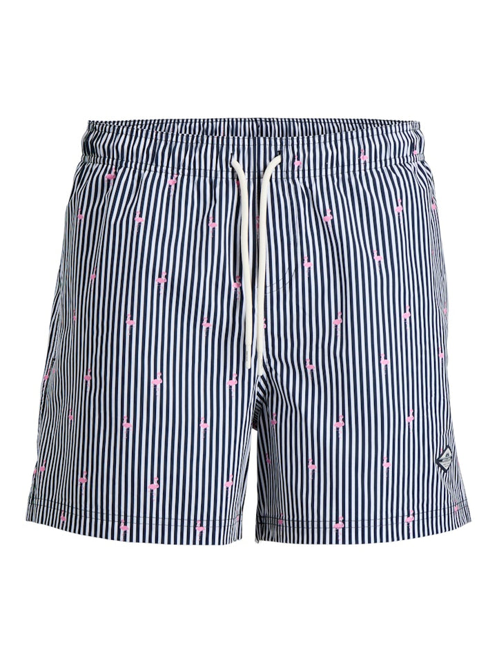 Jpstmaui Breeze Mini Stripe Swim Srt Sn - Blauw Dessin