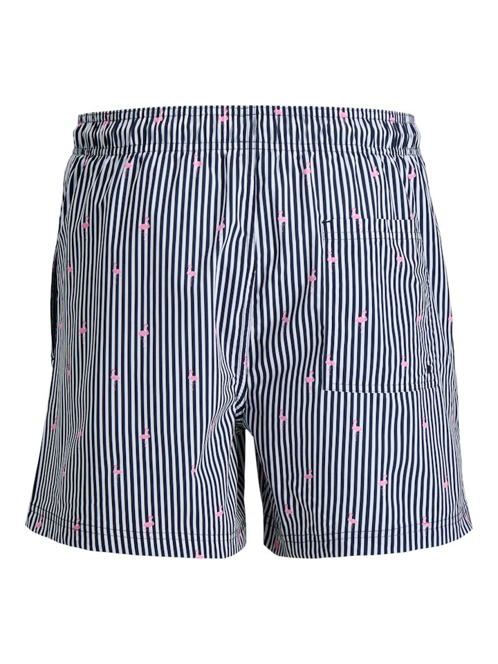 Jpstmaui Breeze Mini Stripe Swim Srt Sn - Blauw Dessin