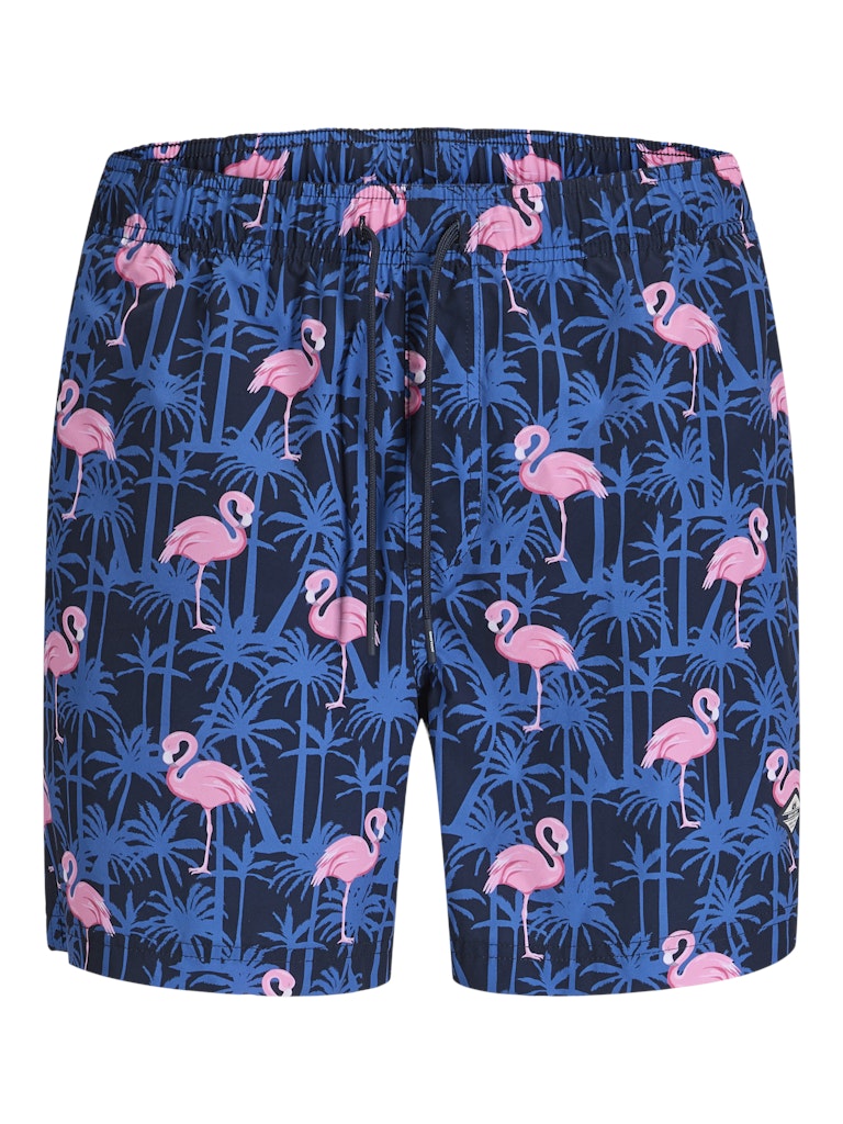 Jpstmaui Vibes Novelty Aop Swim Short Sn - Blauw Dessin