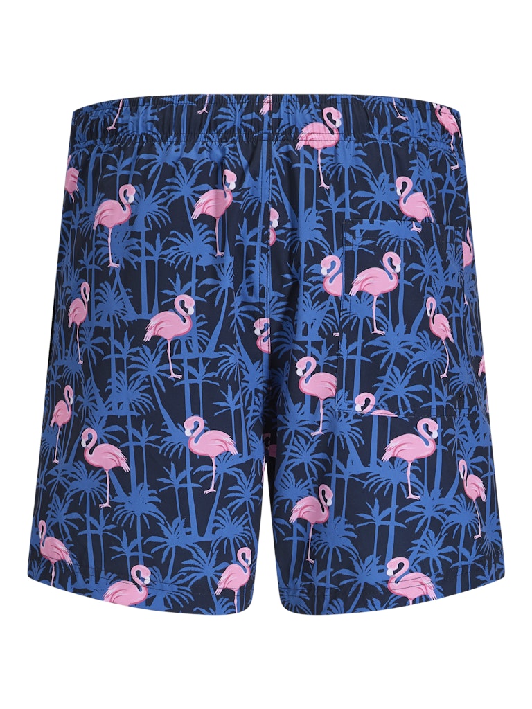 Jpstmaui Vibes Novelty Aop Swim Short Sn - Blauw Dessin