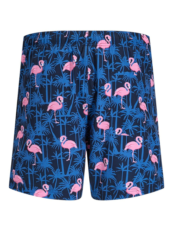 Jpstmaui Vibes Novelty Aop Swim Short Sn - Blauw Dessin