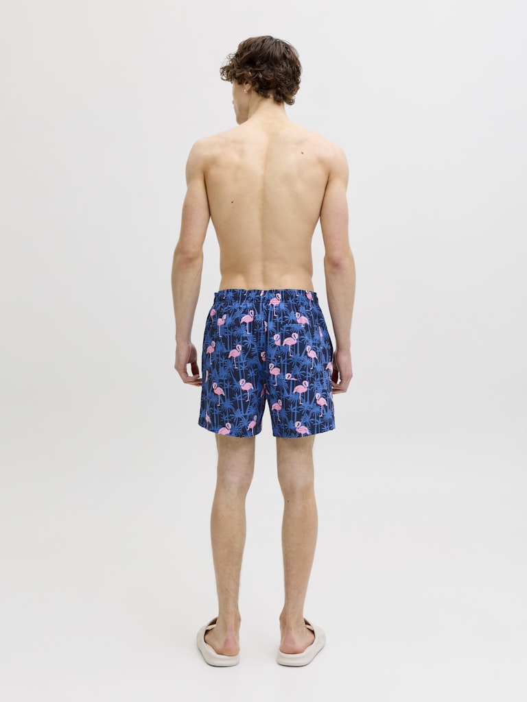 Jpstmaui Vibes Novelty Aop Swim Short Sn - Blauw Dessin