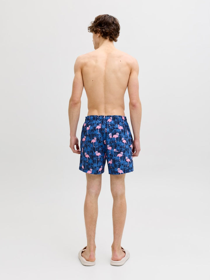 Jpstmaui Vibes Novelty Aop Swim Short Sn - Blauw Dessin