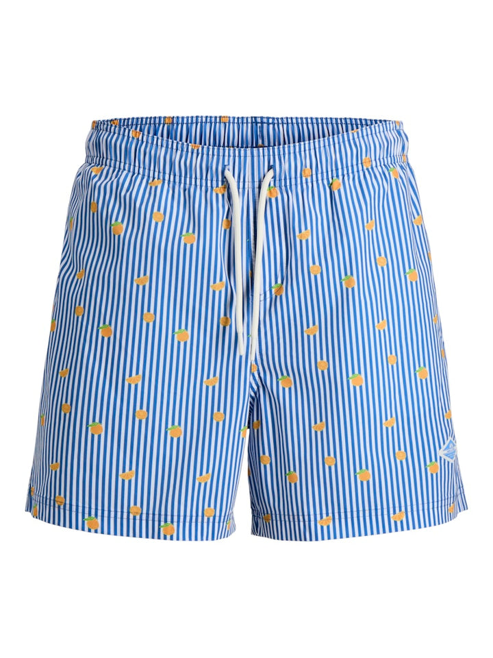 Jpstmaui Breeze Mini Stripe Swim Srt Sn - Blauw Dessin