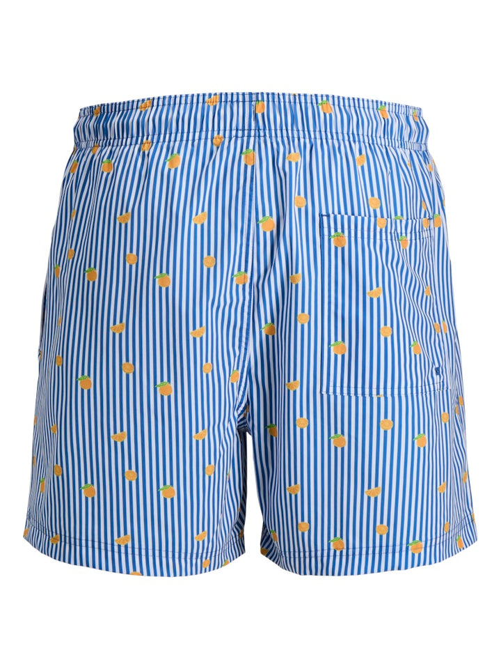 Jpstmaui Breeze Mini Stripe Swim Srt Sn - Blauw Dessin