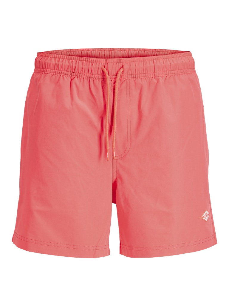 Jpstmaui Tropic Solid Swim Shorts Reg Sn - Koraal Rood