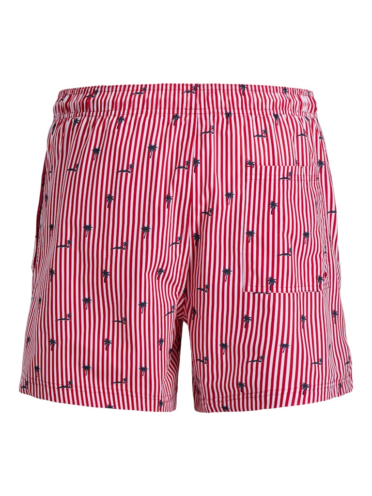 Jpstmaui Breeze Mini Stripe Swim Srt Sn - Rood Dessin