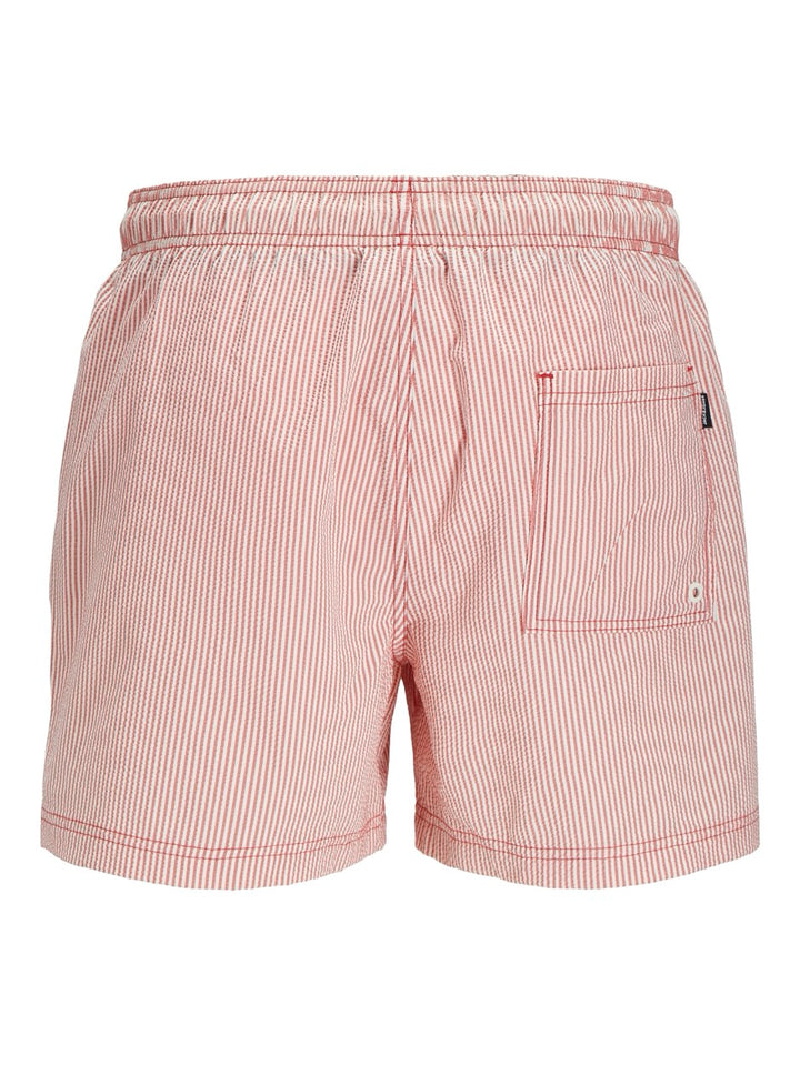 Jpstmaui Jjswim Seersucker Akm  Sn - Rood Dessin