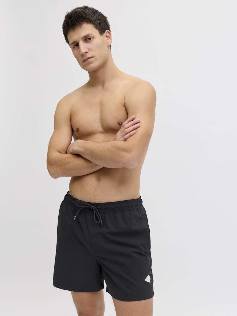 Jpstmaui Tropic Solid Swim Shorts Reg Sn - Zwart