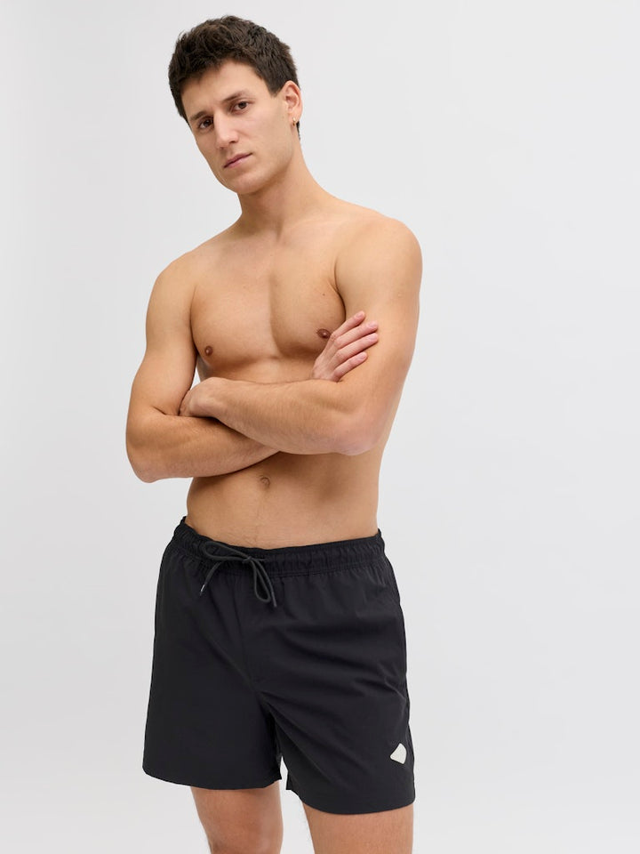 Jpstmaui Tropic Solid Swim Shorts Reg Sn - Zwart