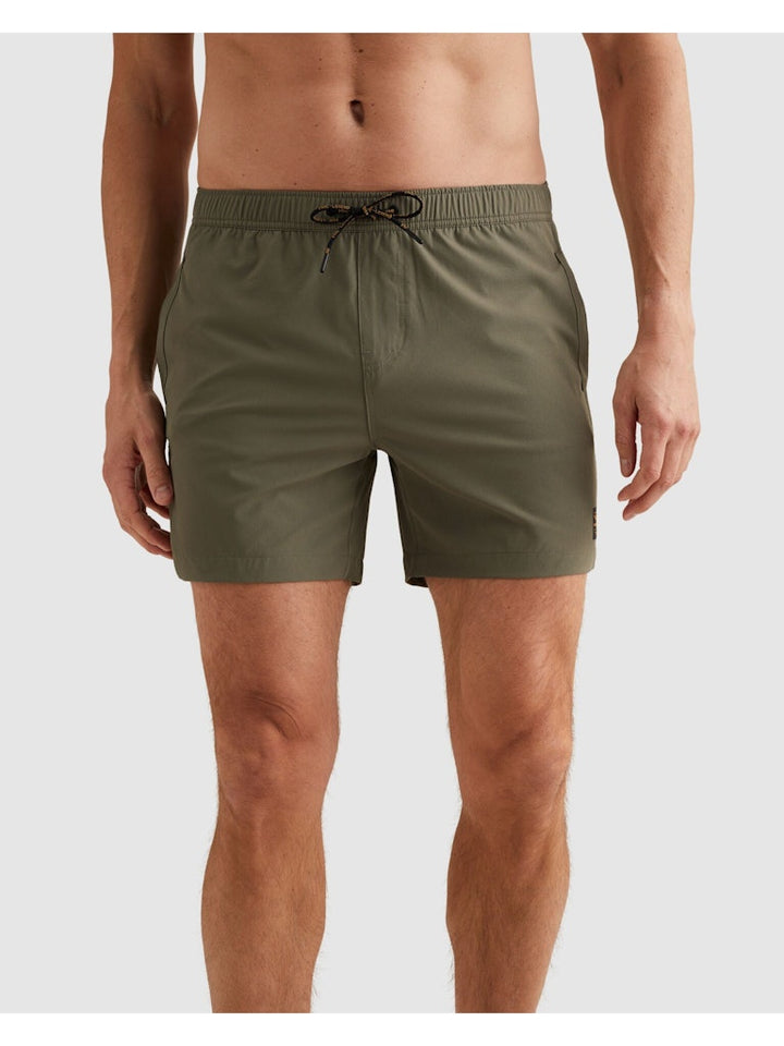 Airframe Swimshorts Small Logo Pri - Olijf
