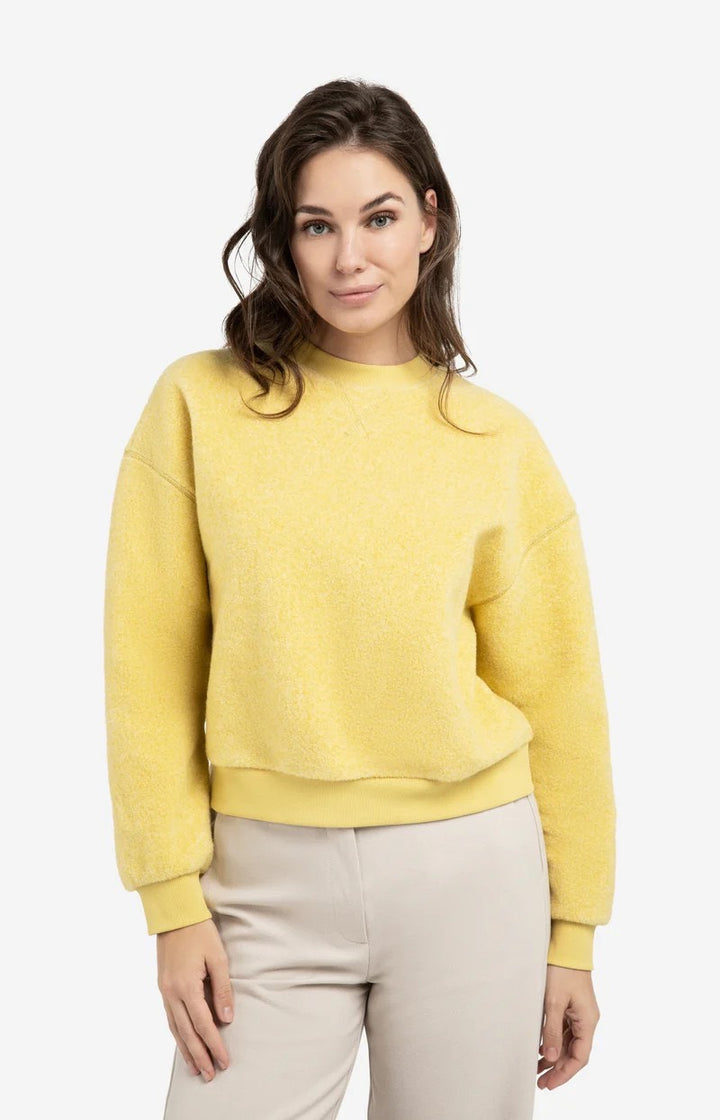 YAYA Women 01-109104-601 sweater dames geel
