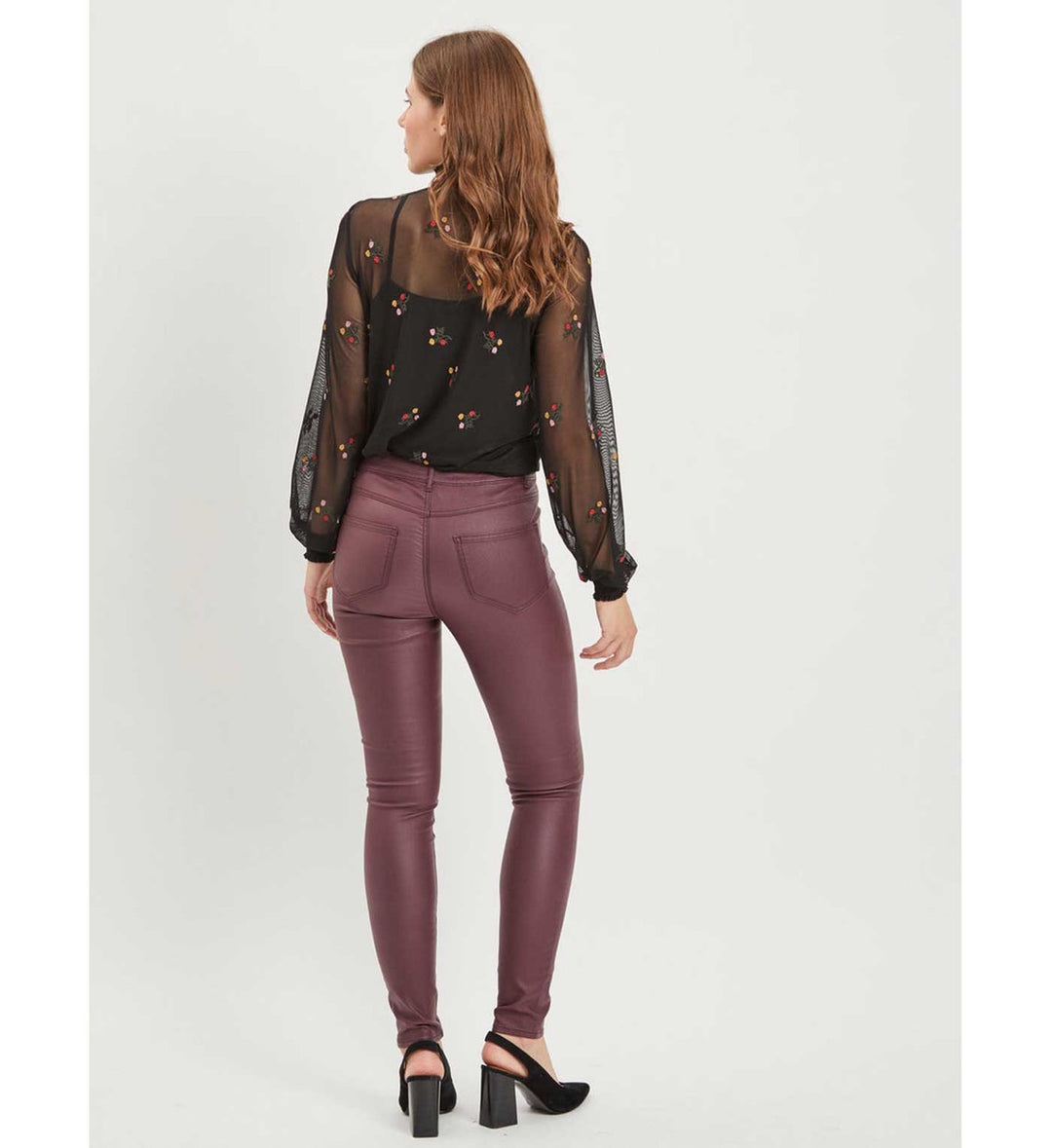 Refined department lange broek dames bordeaux – R2511194843