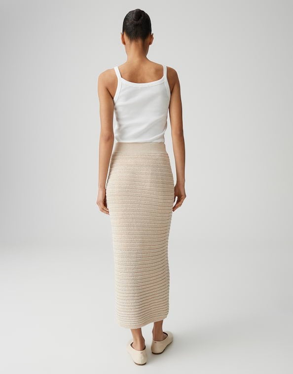Opus Renisa breath rok kort dames – zand