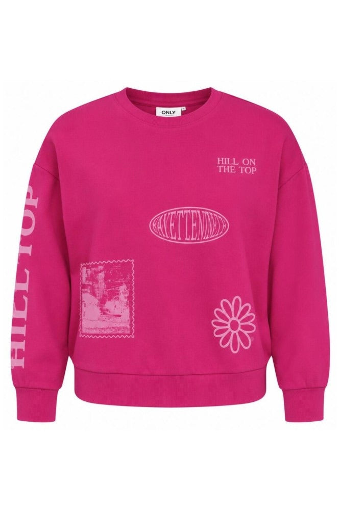 Only Lyn sweater dames roze – casual mode
