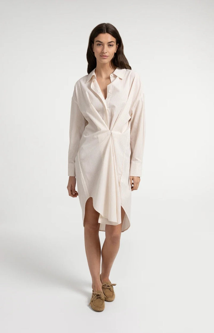 YAYA Women jurk kort zand dessin – dames