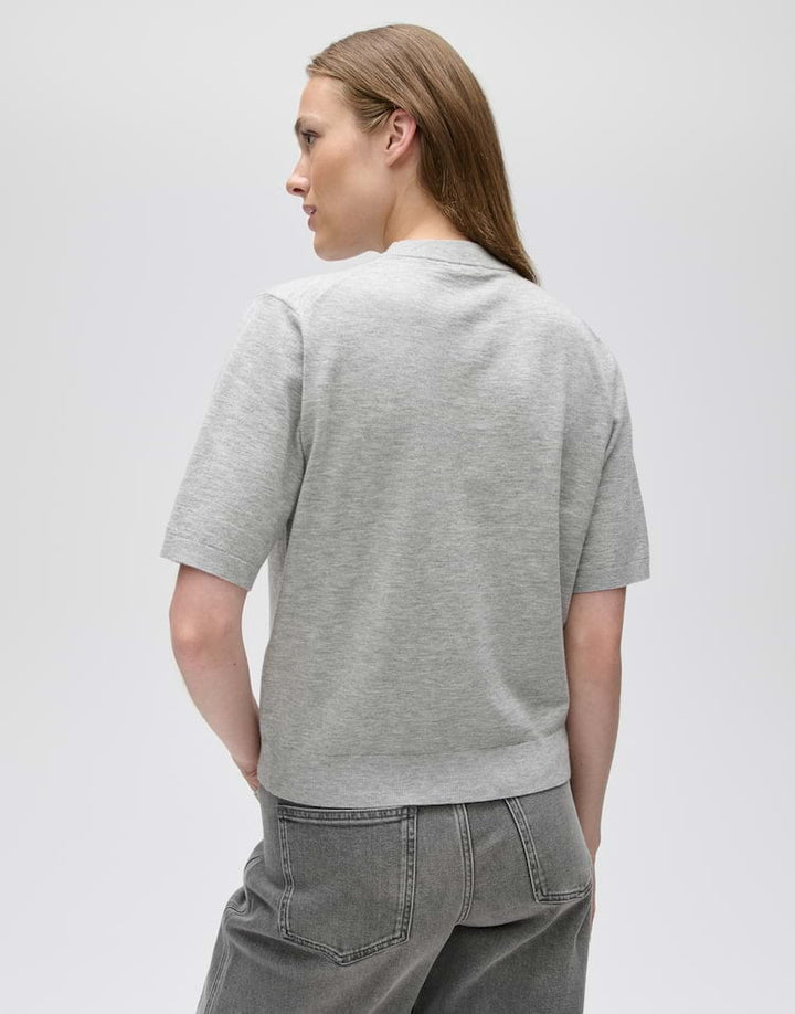 Opus Pimsi 10614514447106 trui dames grijs dessin - Grijs Melee