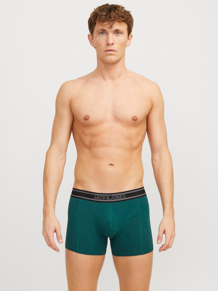 Jacaiden Solid Trunks 3 Pack Sn - Groen Dessin