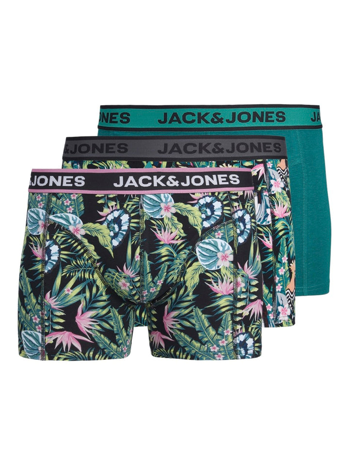 Jacdrew Trunks 3 Pack - Groen Dessin