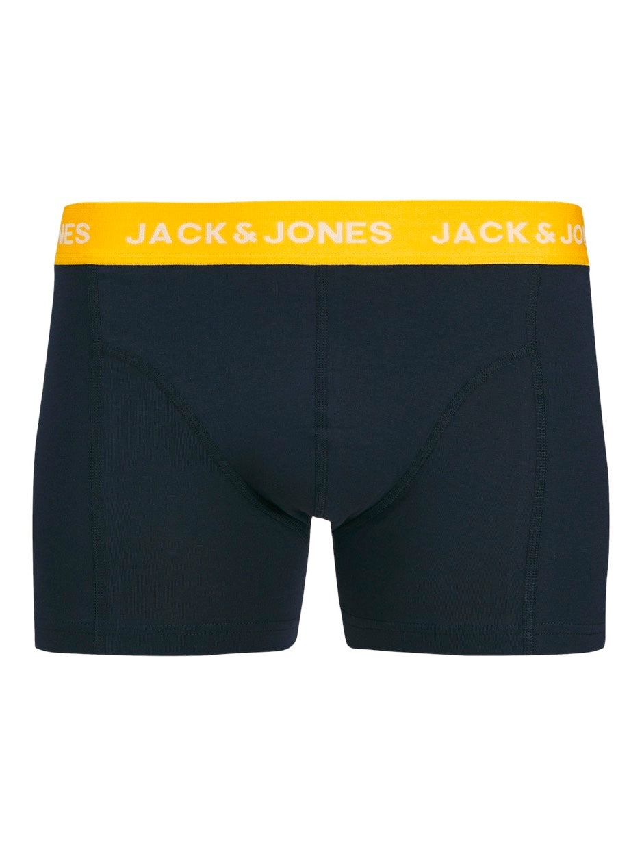 Jacmick Solid Trunks 3 Pack Ln Styd - Blauw Dessin