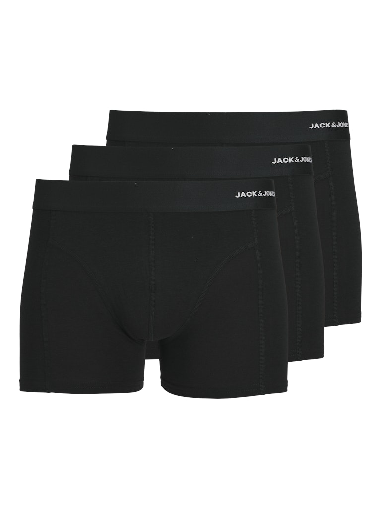 Jacbasic Bamboo Trunks 3 Pack Noos - Zwart
