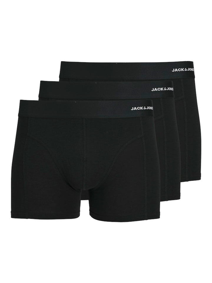 Jacbasic Bamboo Trunks 3 Pack Noos - Zwart