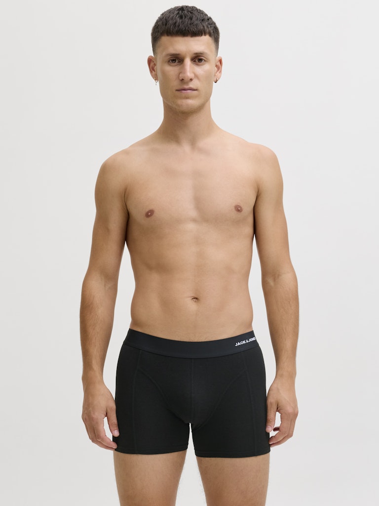 Jacbasic Bamboo Trunks 3 Pack Noos - Zwart