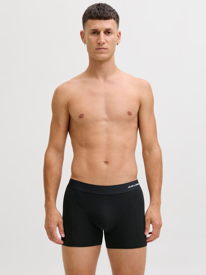 Jacbasic Bamboo Trunks 3 Pack Noos - Zwart