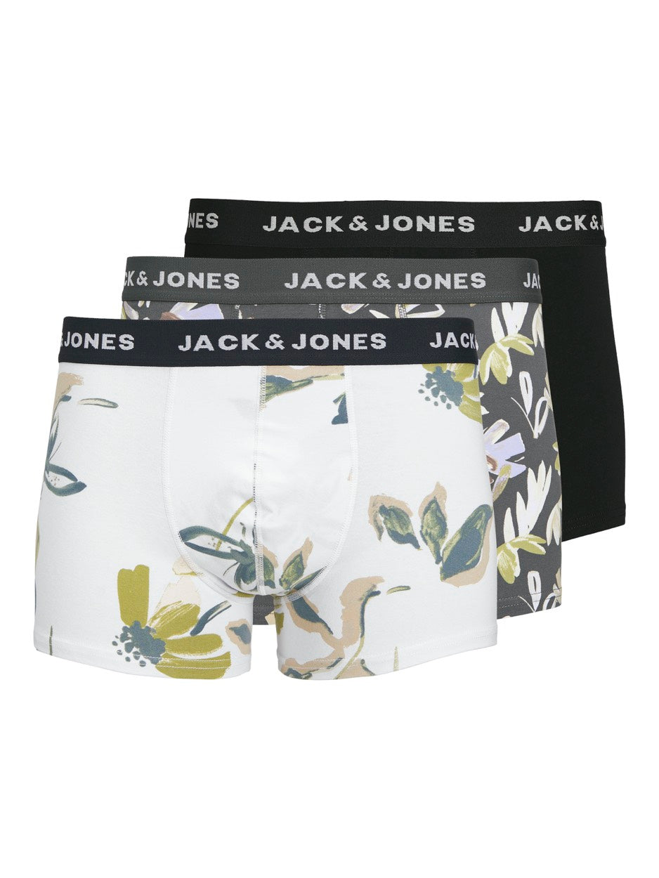 Jacabstract Trunks 3 Pack Sn - Zwart Dessin