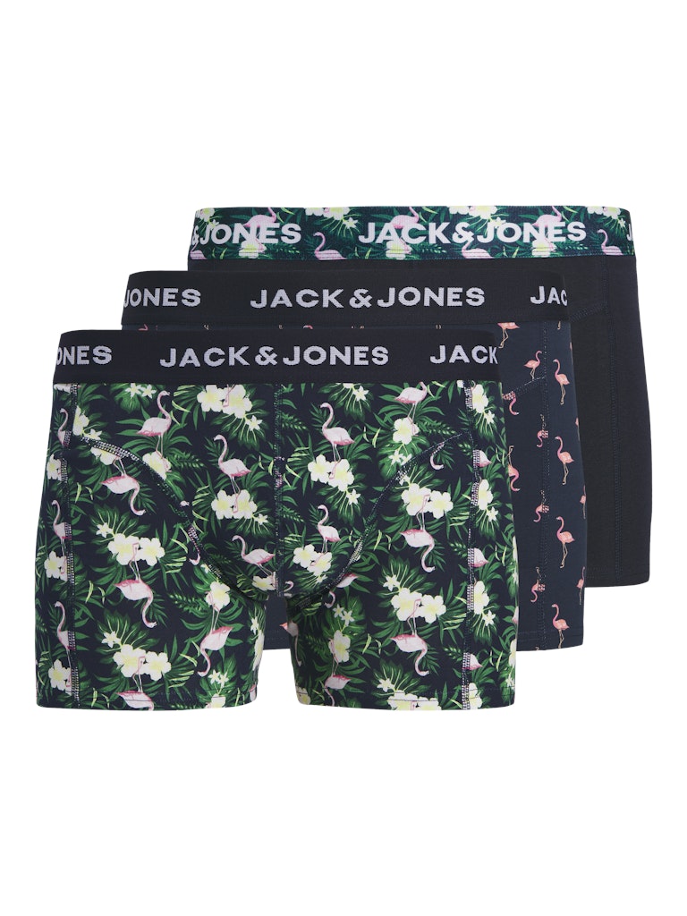 Jacflamingo Flower Trunks - Zwart Dessin