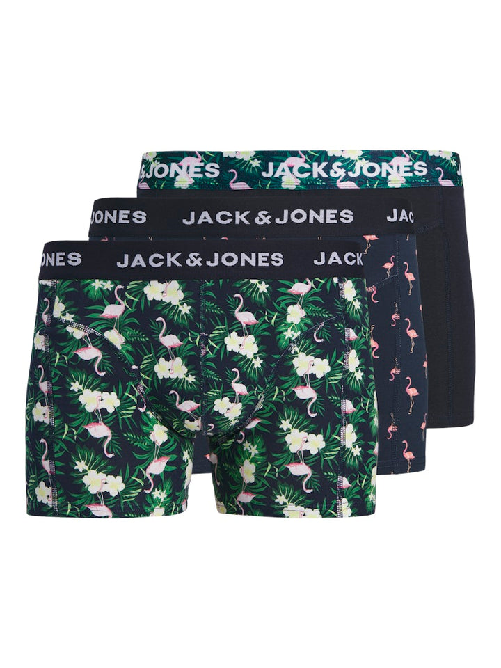 Jacflamingo Flower Trunks - Zwart Dessin