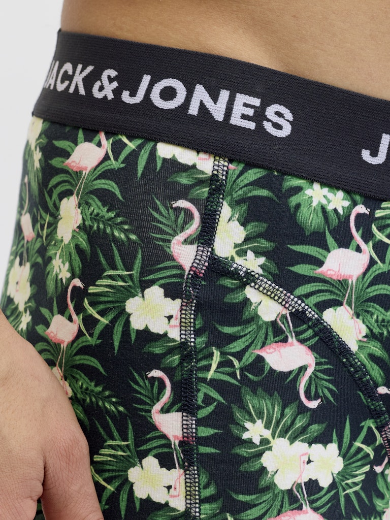 Jacflamingo Flower Trunks - Zwart Dessin