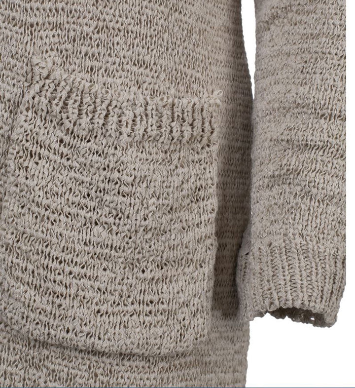 YAYA Women 01-010171-608 vest gebreid zand – dames