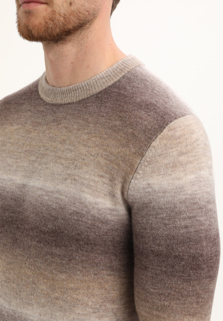 Gabbiano men 615773 trui heren bruin dessin