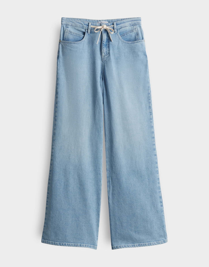 Opus Miva Palazzo jeans loose fit dames – blue denim - L32