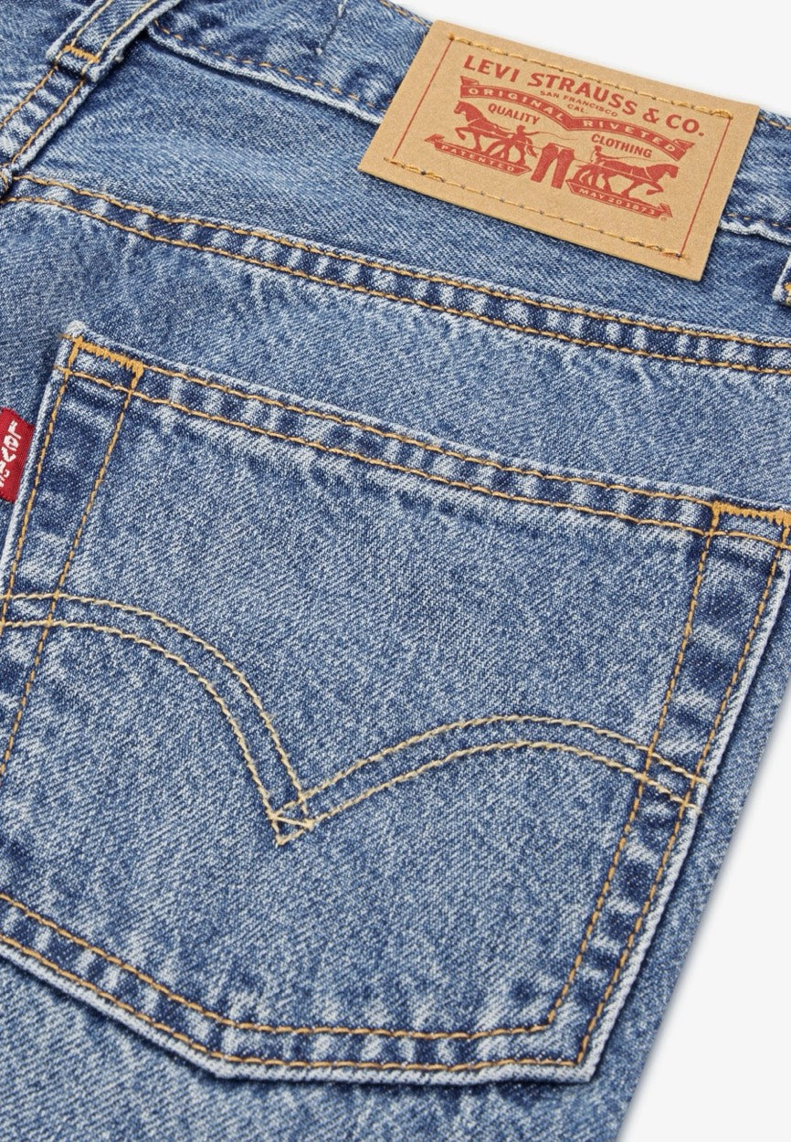 Levi's K286 short denim jongens – blauw - Blue Denim