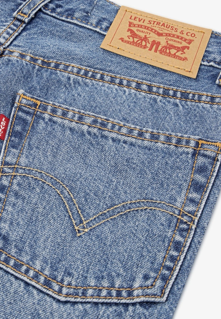 Levi's K286 short denim jongens – blauw - Blue Denim
