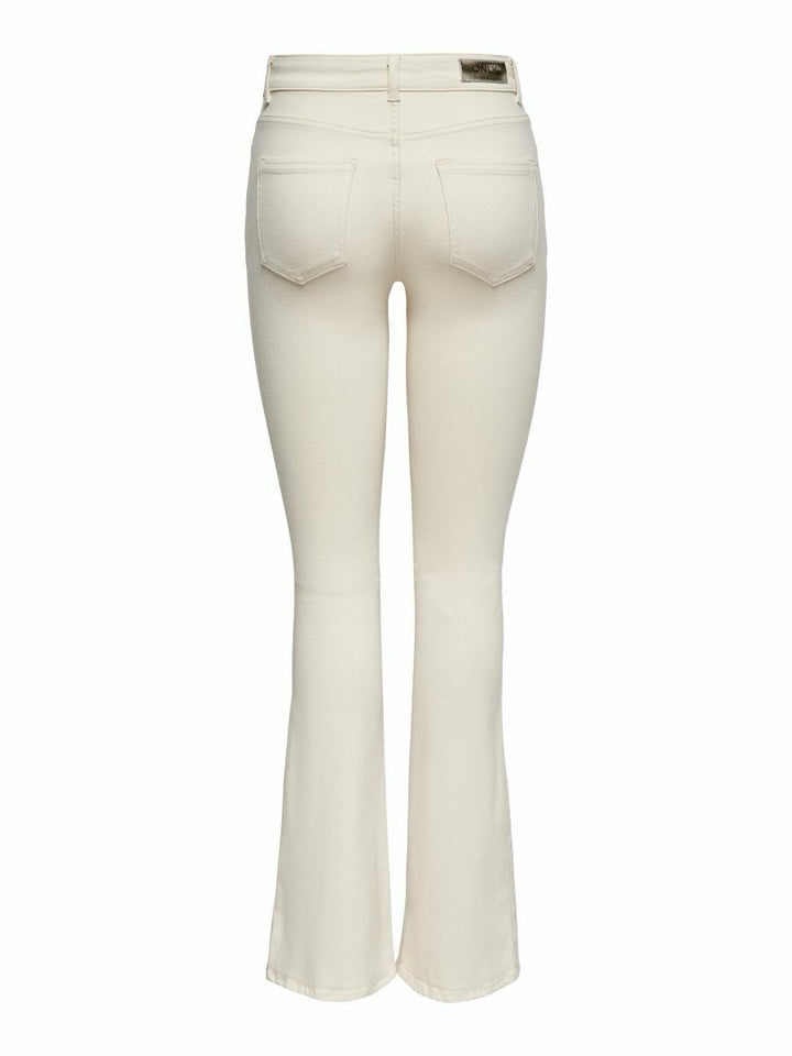 Only 15230778 blush – dames bootcut flare jeans - Ecru - L34