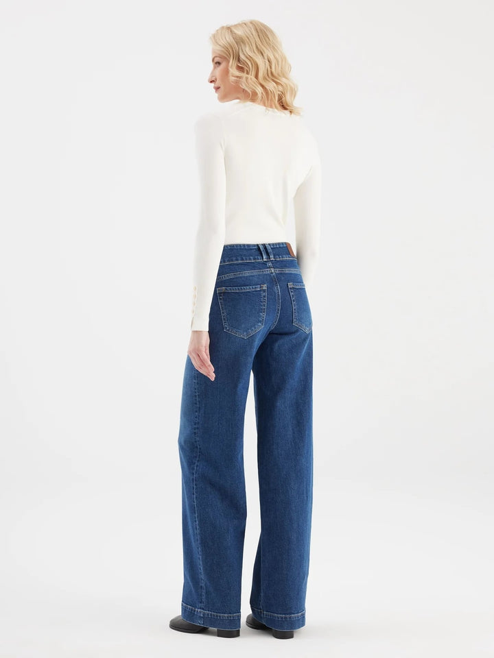COJ Carlotta jeans regular-straight fit dames blue denim - L32