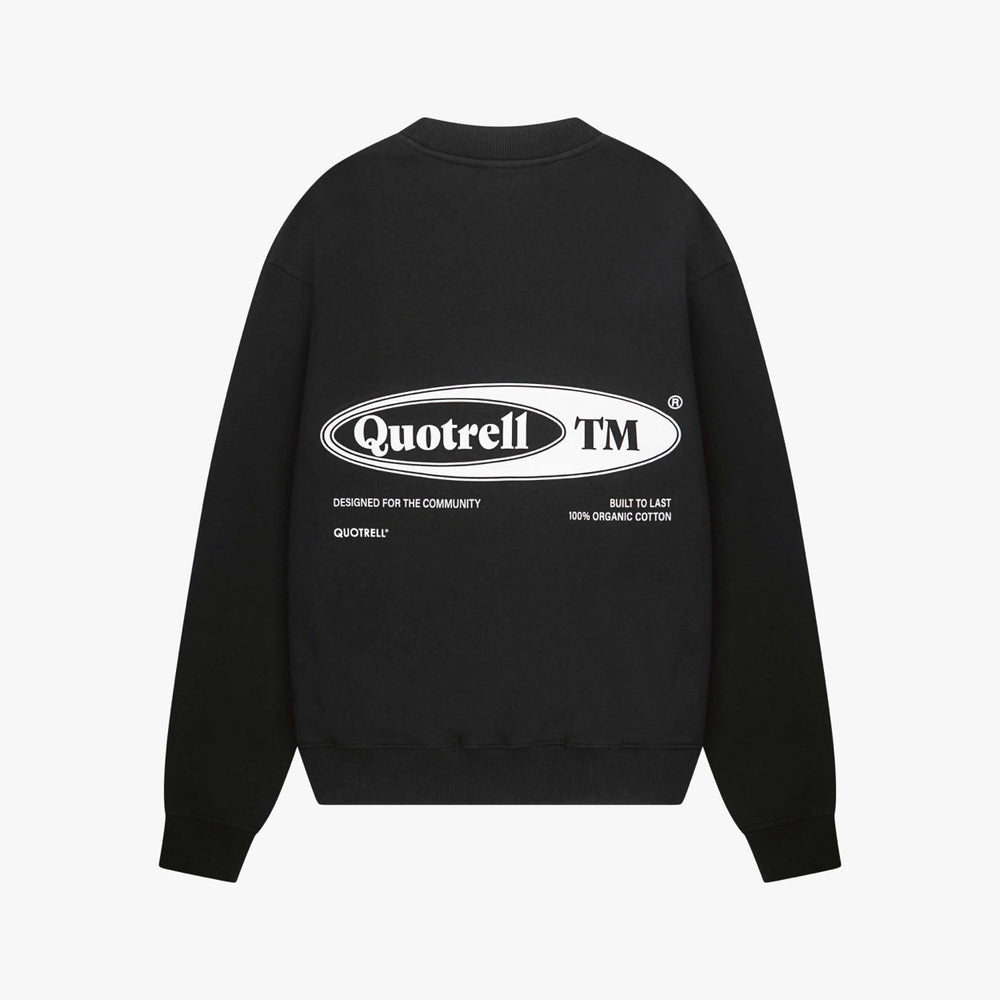 quotrell SW001 Emblem sweater heren zwart