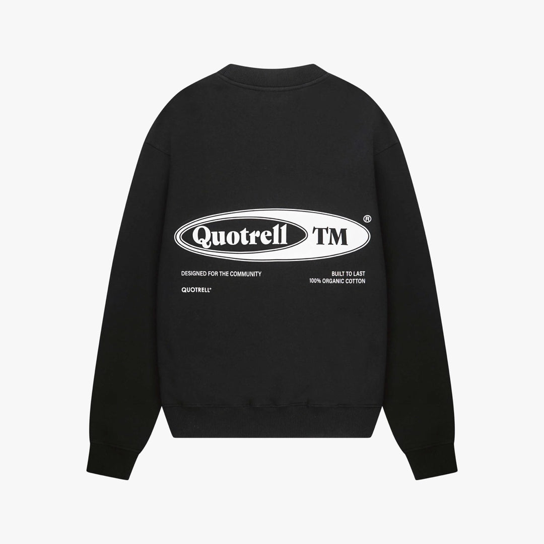 quotrell SW001 Emblem sweater heren zwart