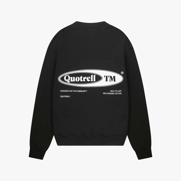 quotrell SW001 Emblem sweater heren zwart