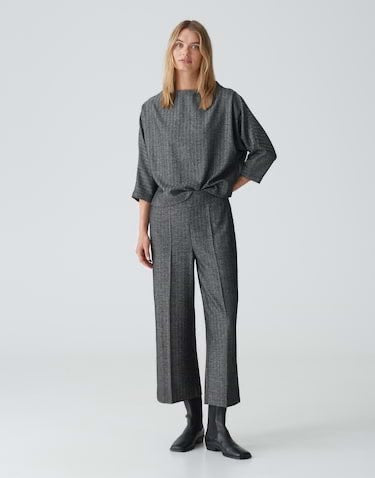 Opus Misha tradition 2417612490100 lange broek dames zwart