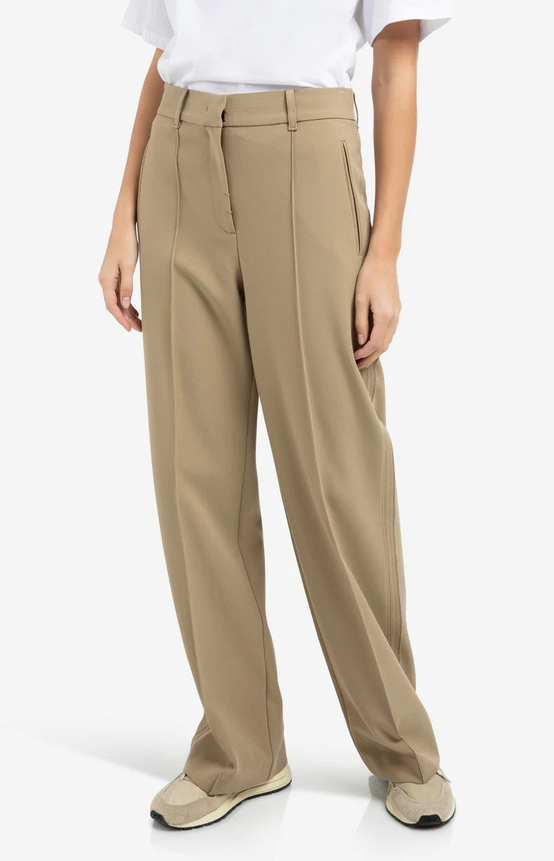 YAYA Women lange broek kaki – dames