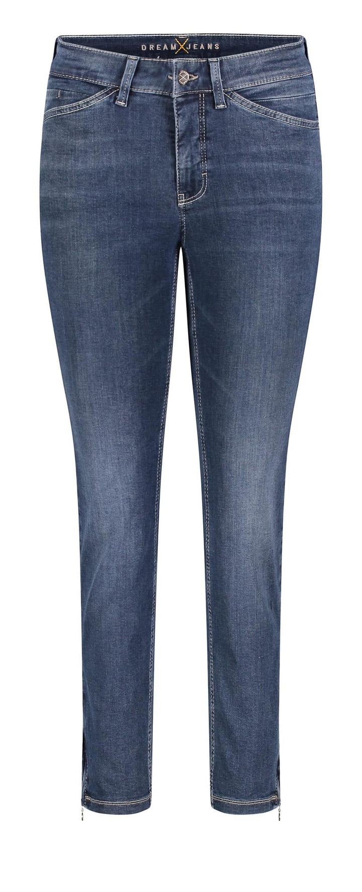 MAC DREAM CHIC 7/8 broek denim dames – blue denim