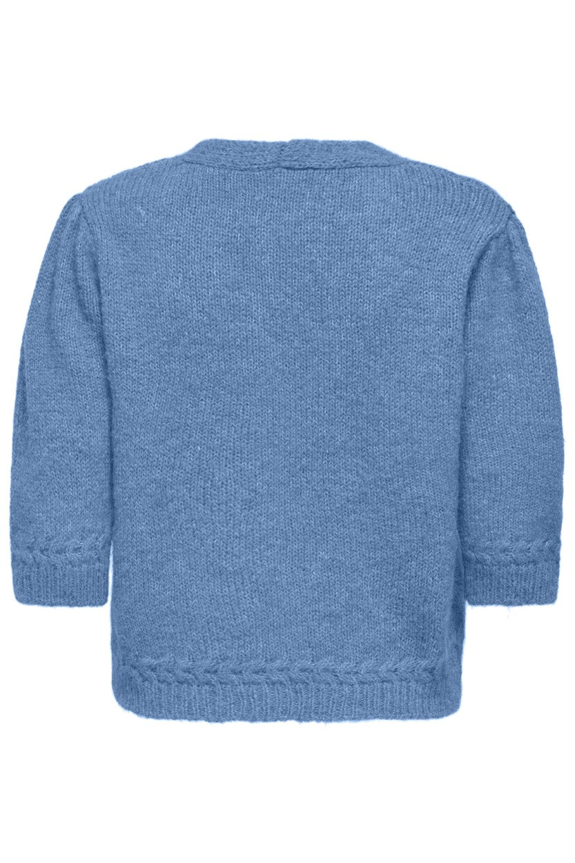 Only Starla vest gebreid dames lichtblauw