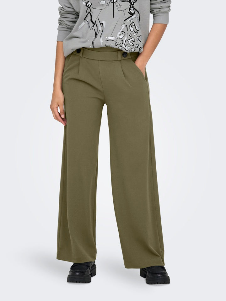 Jacqueline de Yong Geggo lange broek dames – kaki - L32
