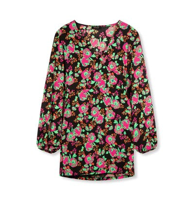 Refined department jurk kort dames roze dessin
