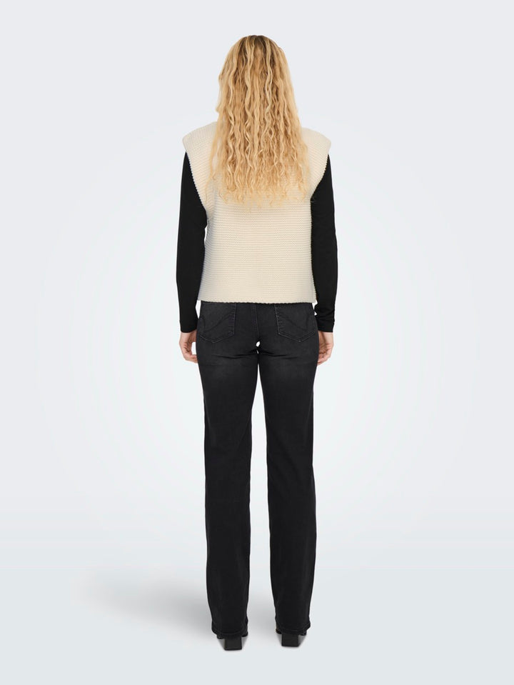 Only gilet gebreid Loui beige – dames